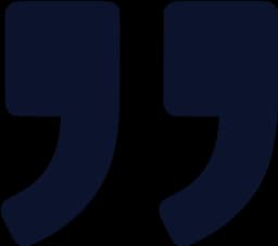 Customer testimonial quote symbol for TMS providers